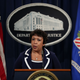 U.S. Attorney General Loretta Lynch speaks to members of the media at the Justice Department in Washington, D.C., on July 8, 2016, as she makes a statement on the killing in Dallas of five police officers.
Alex Wong/Getty Images
